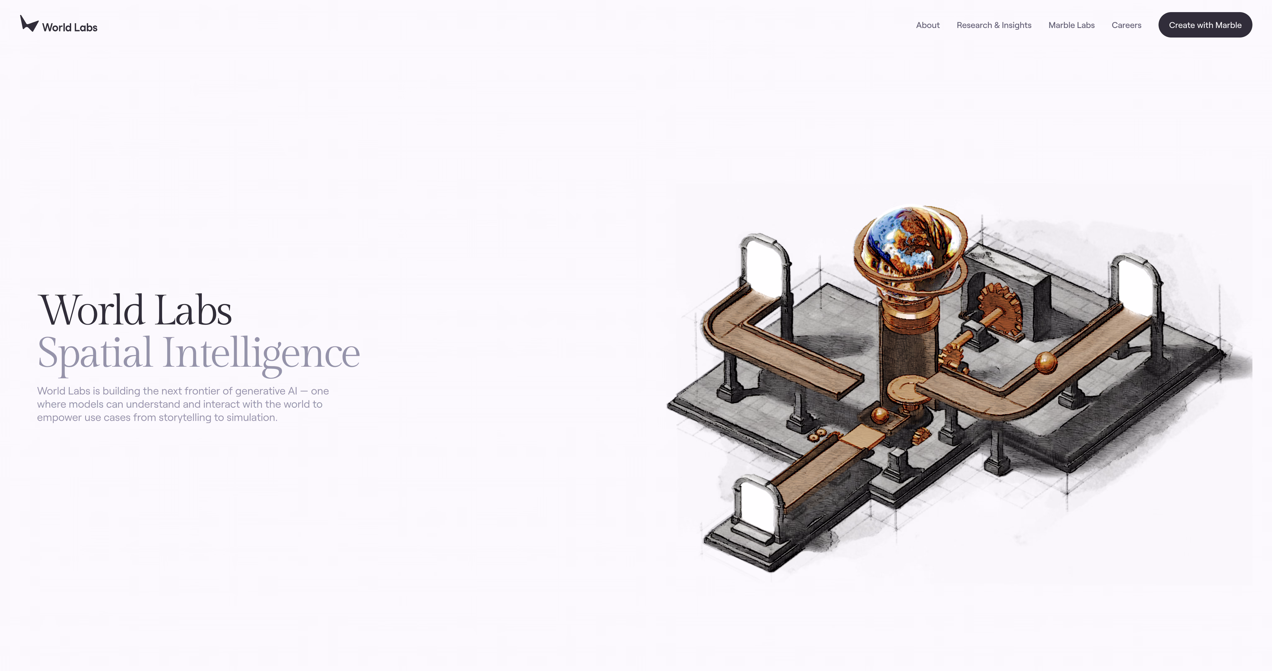 World Labs Marble model generating explorable 3D worlds from text and images