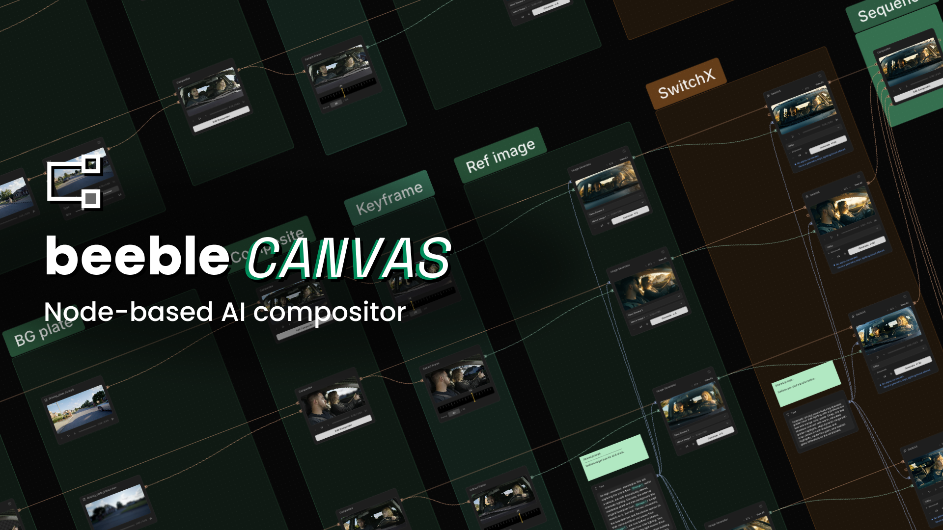 Beeble Canvas — node-based AI compositor for professional production