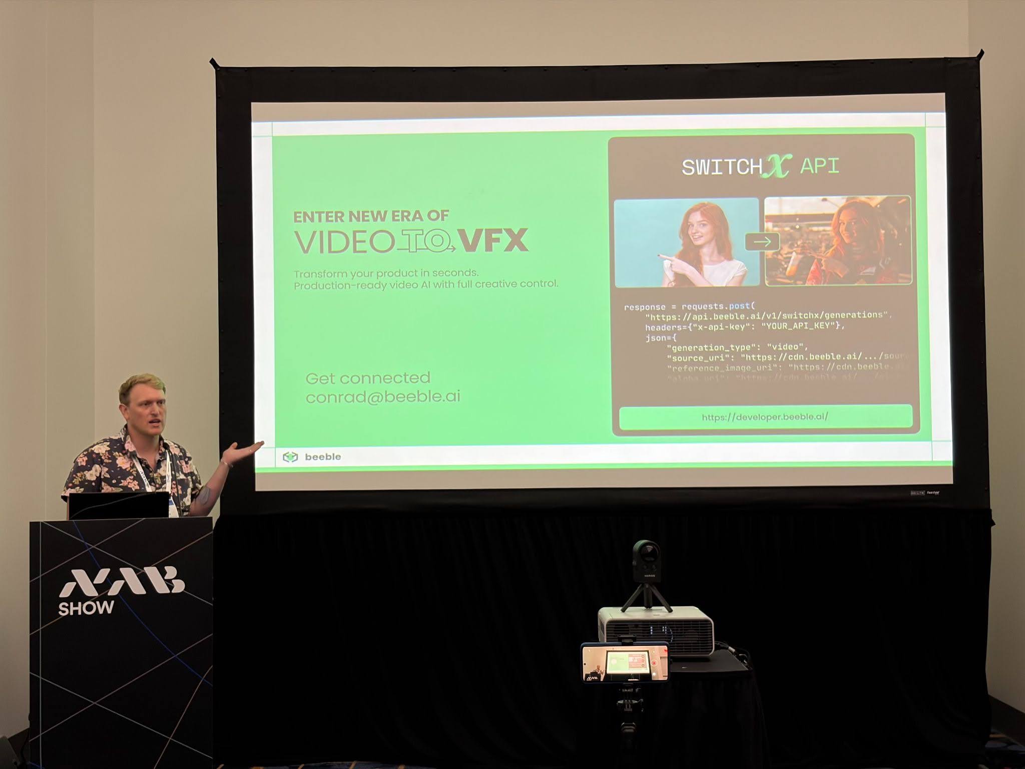 Conrad Curtis on the SwitchX panel at NAB 2026